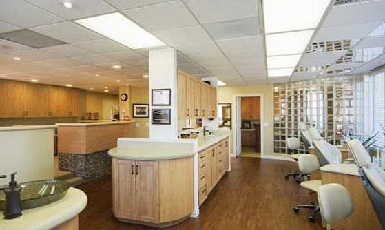 The back office of Cruz Orthodontics.
