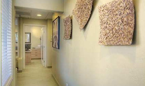 A hallway at Cruz Orthodontics.